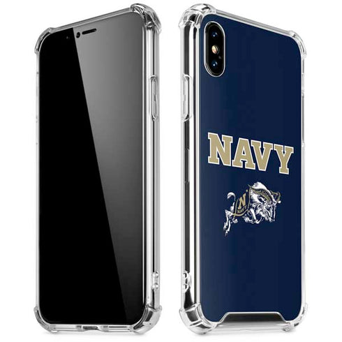 United States Naval Academy Navy Logo iPhone XS Max Clear Case